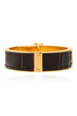 Saint Laurent CZARNY Bransoleta ‘Cassandre’
