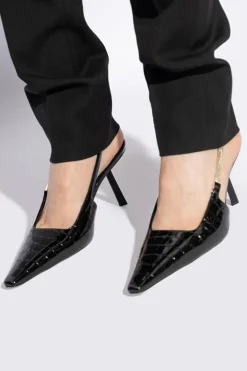 Saint Laurent CZARNY Buty na obcasie ‘Blake’