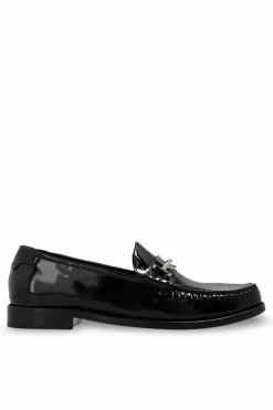 Saint Laurent CZARNY Buty typu ‘penny loafers’