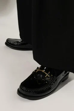 Saint Laurent CZARNY Buty typu ‘penny loafers’