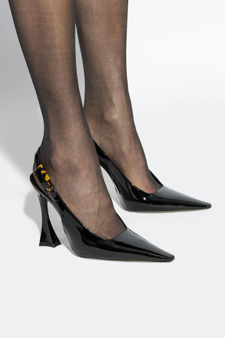 Saint Laurent CZARNY Buty na obcasie `Dune`