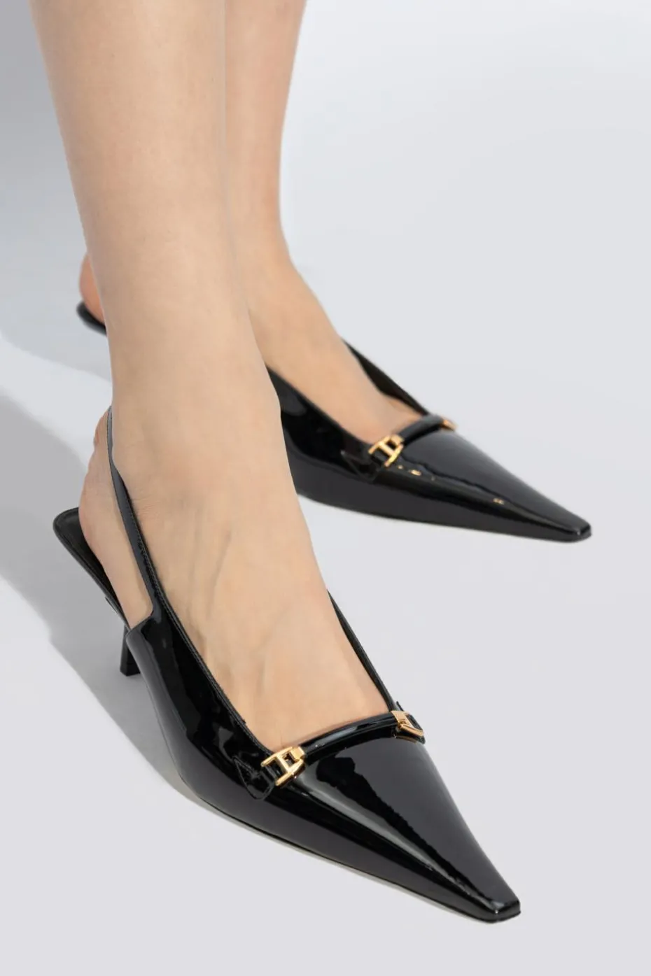 Saint Laurent CZARNY Buty na obcasie ‘Carine’