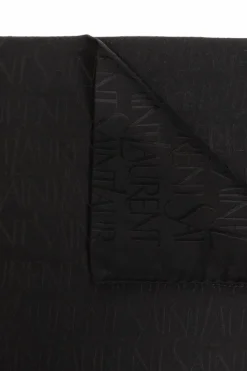 Saint Laurent CZARNY Chusta z logo