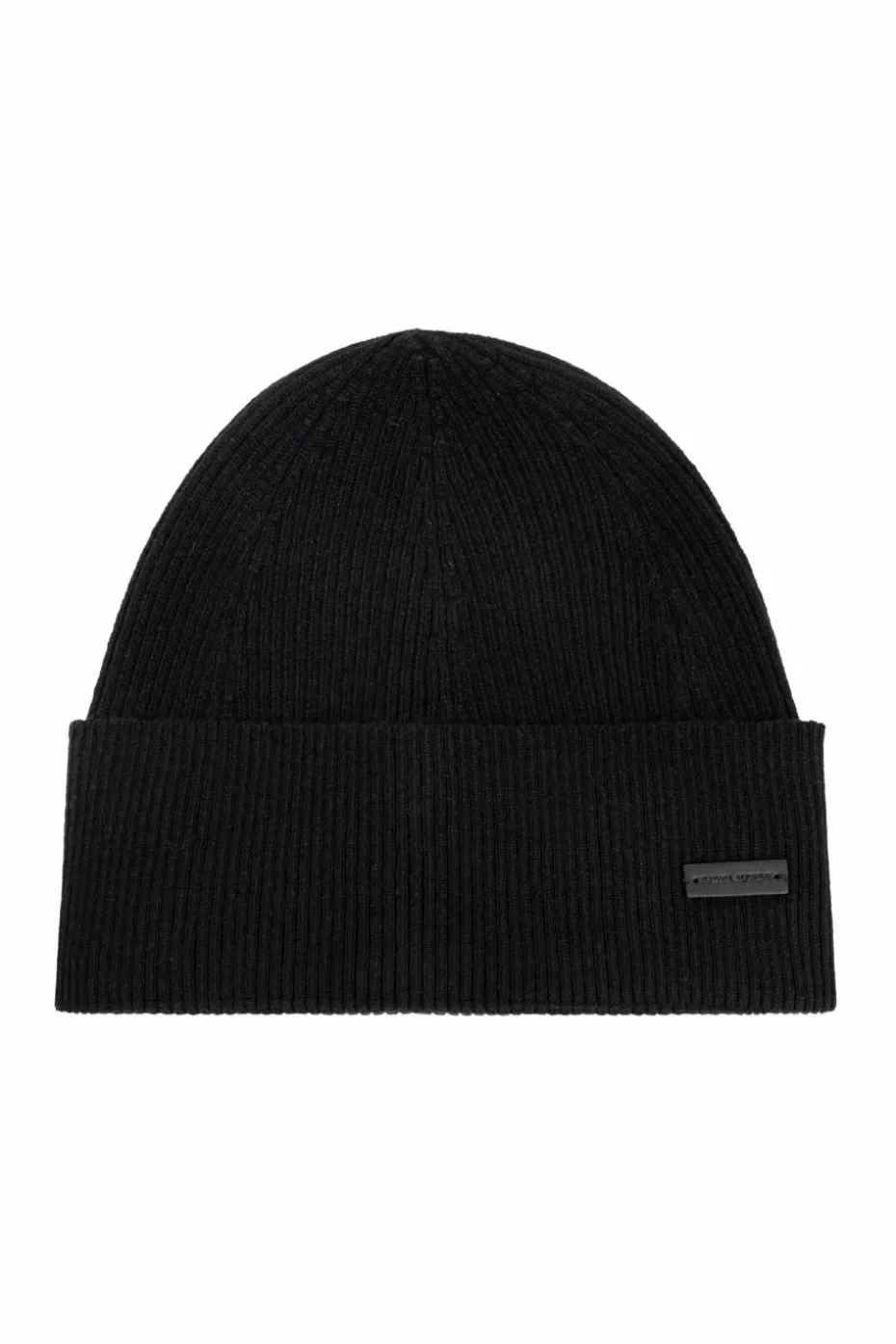 Saint Laurent CZARNY Czapka z naszywką z logo