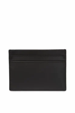 Saint Laurent CZARNY Etui na karty z metalowym logo