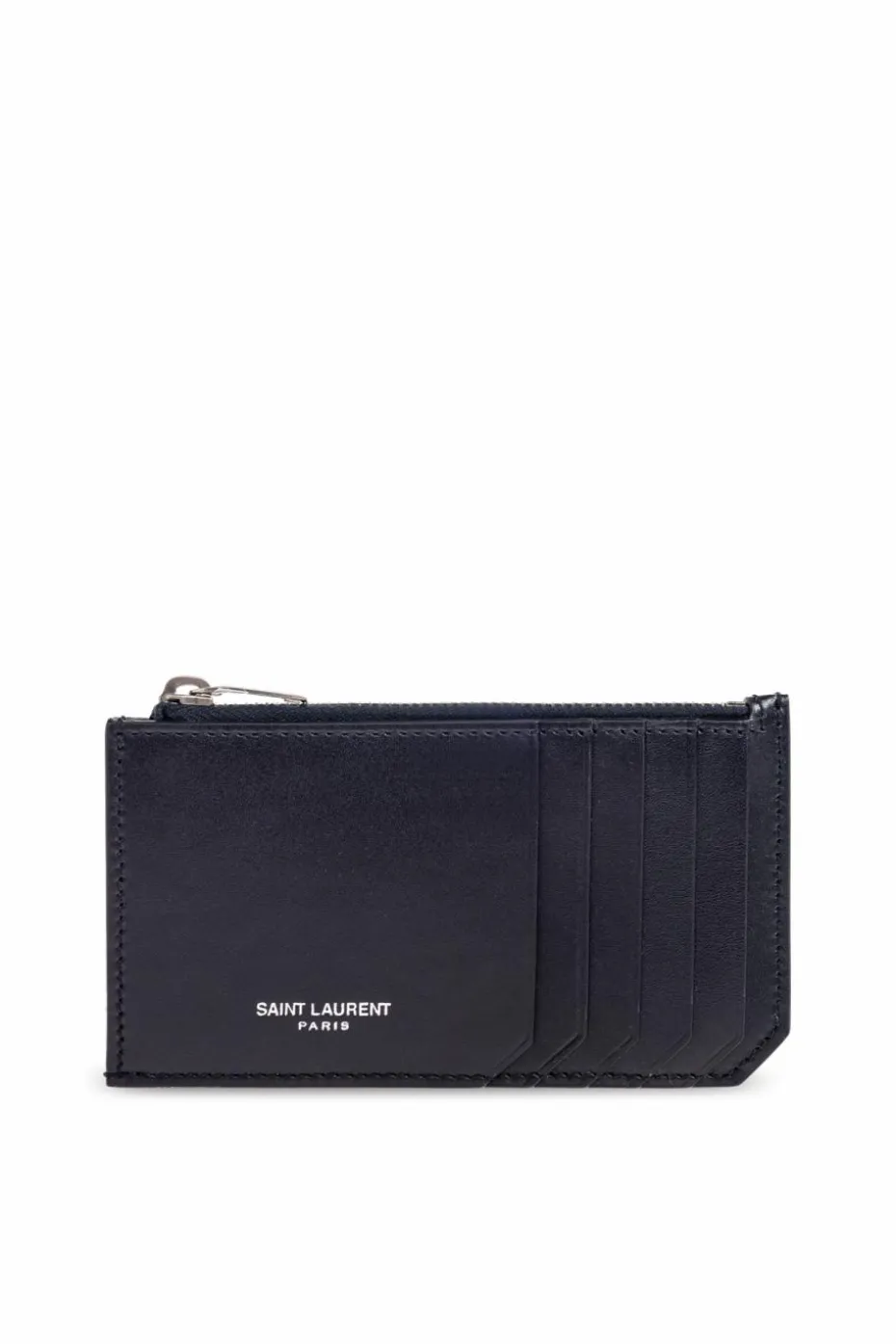 Saint Laurent CZARNY Etui na karty z logo