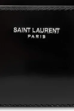 Saint Laurent CZARNY Etui na karty z logo