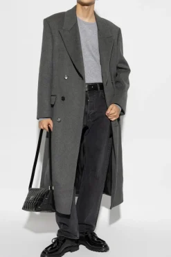 Saint Laurent CZARNY Jeansy z nogawkami o prostym kroju