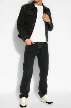 Saint Laurent CZARNY Jeansowa kurtka