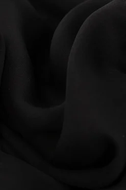 Saint Laurent CZARNY Jedwabny szal