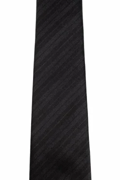 Saint Laurent CZARNY Jedwabny krawat