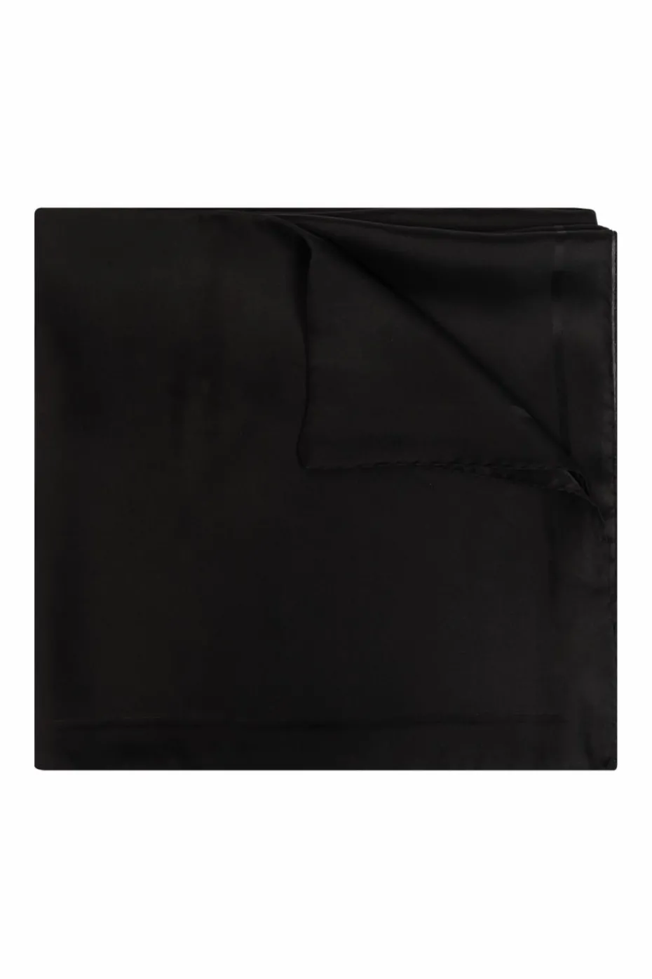 Saint Laurent CZARNY Jedwabna chusta