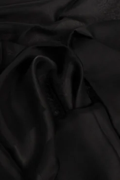 Saint Laurent CZARNY Jedwabna chusta