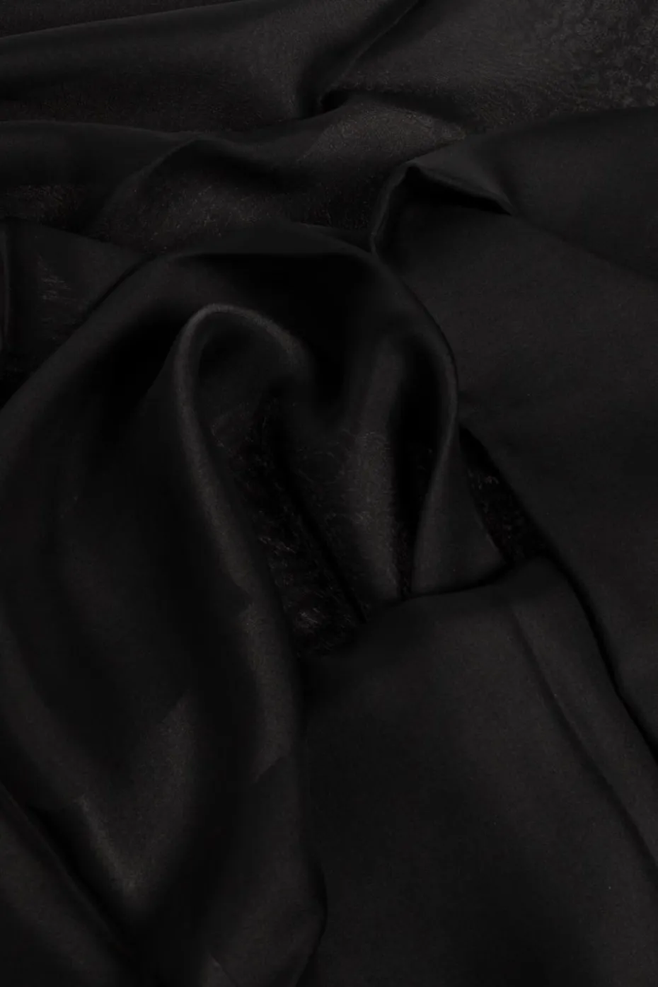 Saint Laurent CZARNY Jedwabna chusta