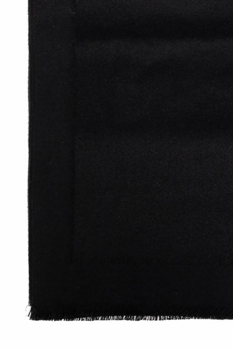 Saint Laurent CZARNY Kaszmirowy szal