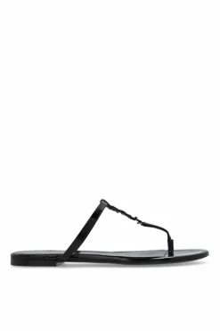 Saint Laurent CZARNY Klapki ‘Cassandra’