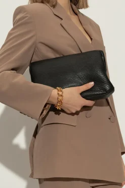 Saint Laurent CZARNY Kopertówka `Clutch Large`