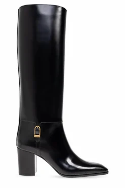 Saint Laurent CZARNY Kozaki `Julia`