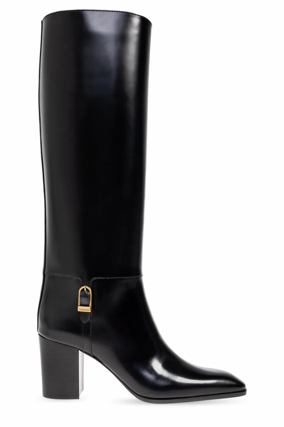 Saint Laurent CZARNY Kozaki `Julia`