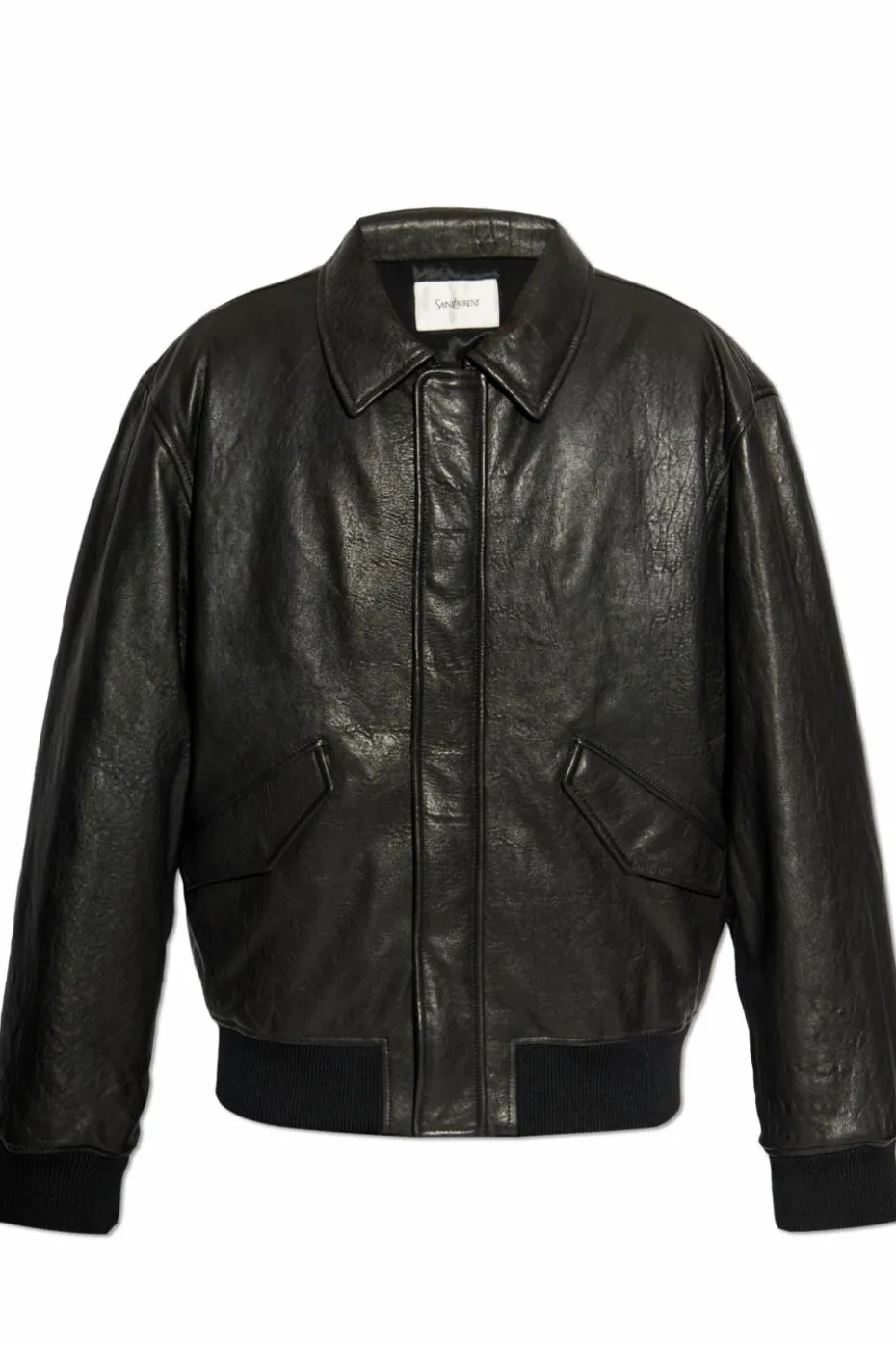 Saint Laurent CZARNY Kurtka skórzana