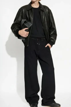 Saint Laurent CZARNY Kurtka skórzana