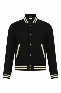 Saint Laurent CZARNY Kurtka typu ‘bomber’