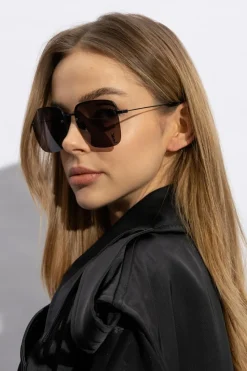Saint Laurent CZARNY Okulary przeciwsłoneczne z logo ‘SL 312 M’