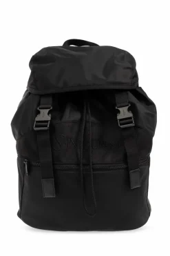 Saint Laurent CZARNY Plecak z logo