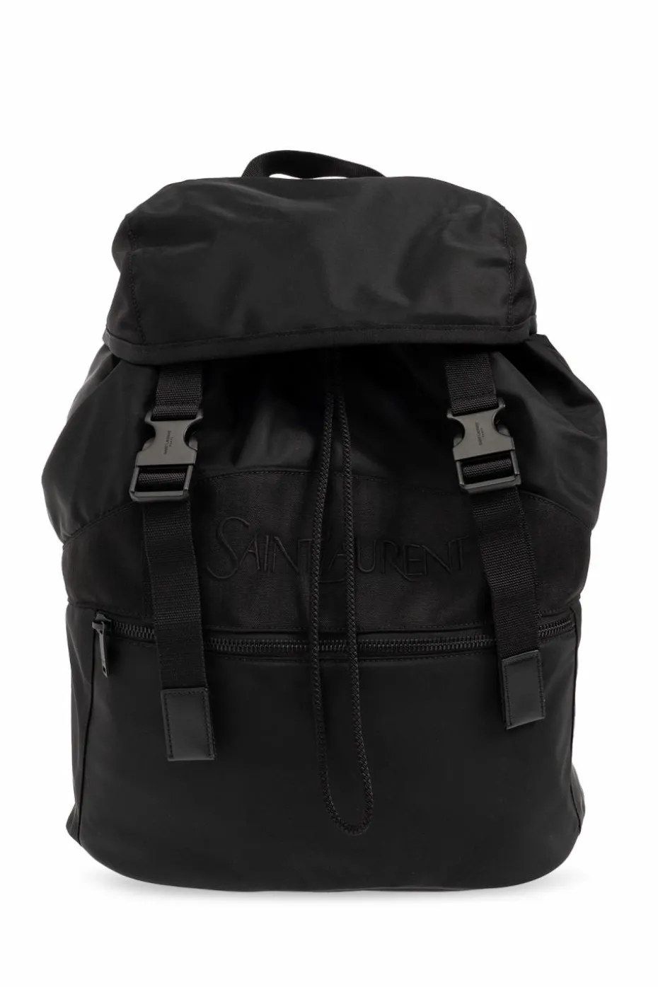 Saint Laurent CZARNY Plecak z logo