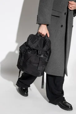 Saint Laurent CZARNY Plecak z logo