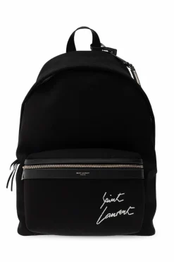 Saint Laurent CZARNY Plecak ‘City’
