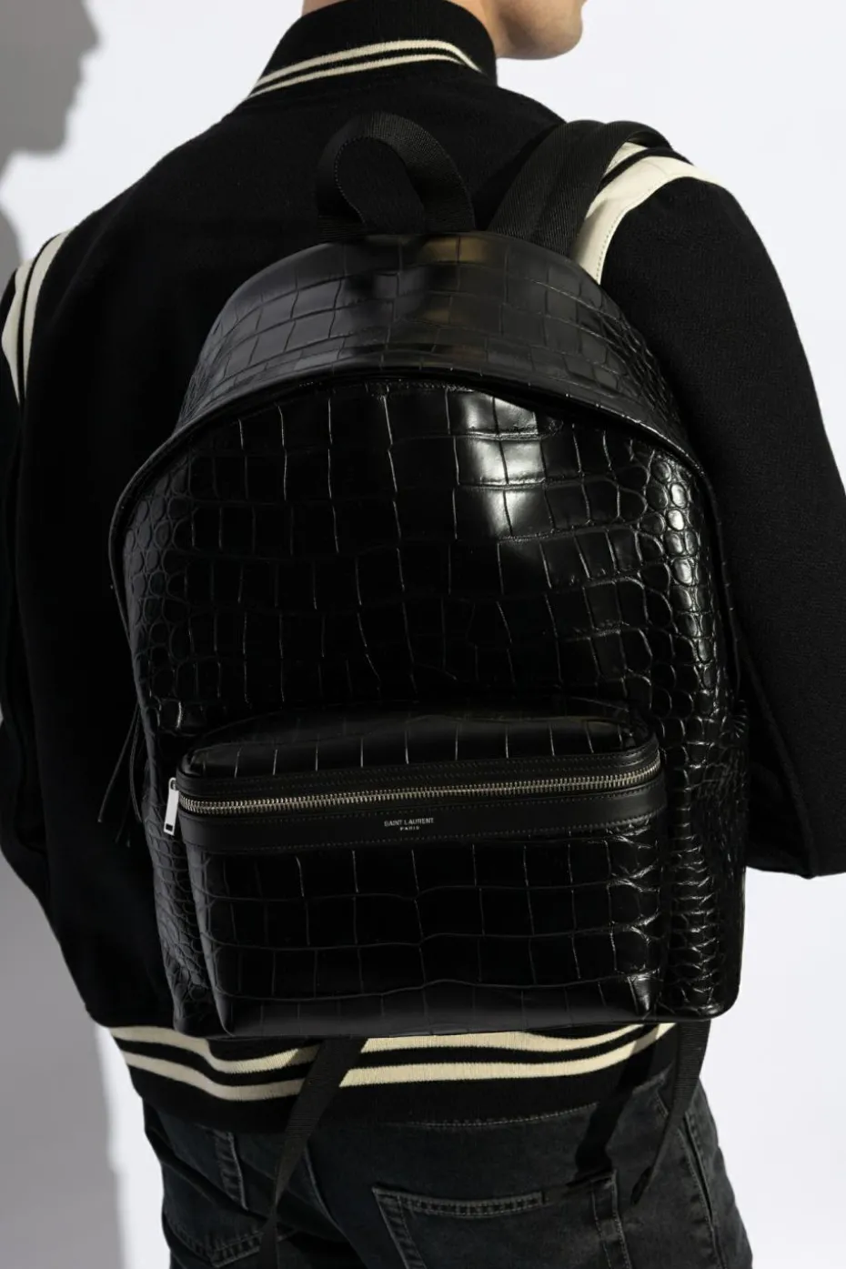 Saint Laurent CZARNY Plecak ‘City’