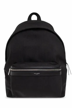 Saint Laurent CZARNY Plecak z logo