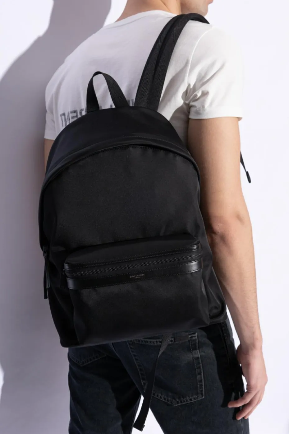 Saint Laurent CZARNY Plecak ‘City’