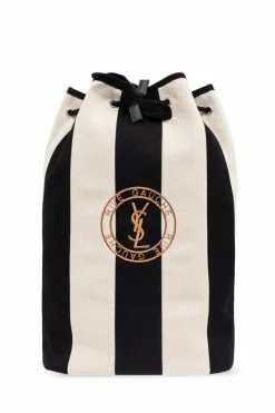 Saint Laurent CZARNY Plecak `Rive Gauche`