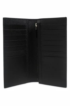 Saint Laurent CZARNY Portfel z logo
