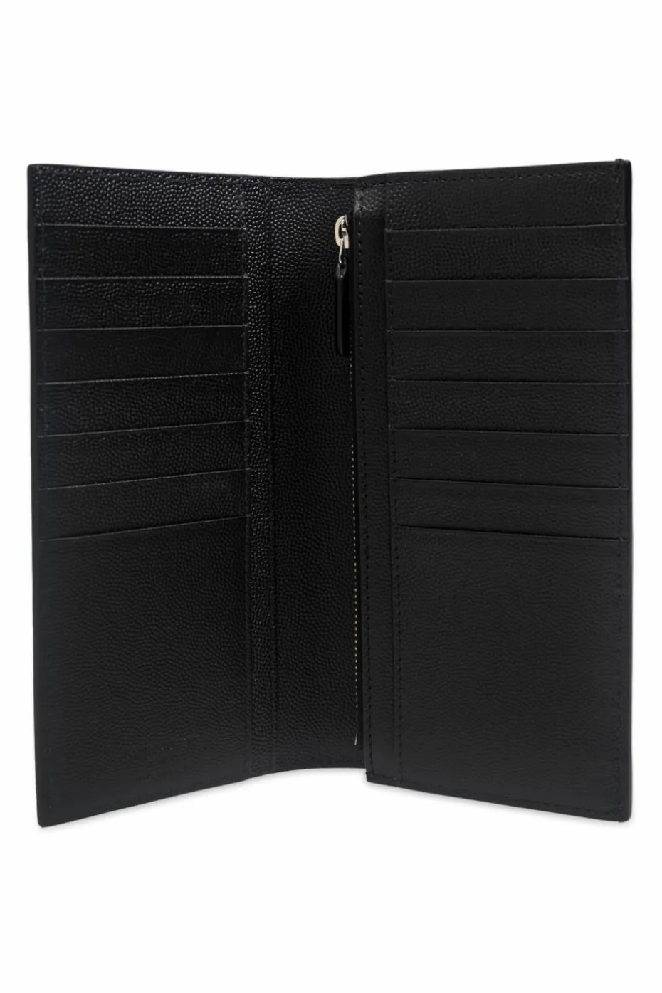 Saint Laurent CZARNY Portfel z logo