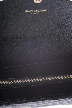 Saint Laurent CZARNY PORTFEL 'MONOGRAM'