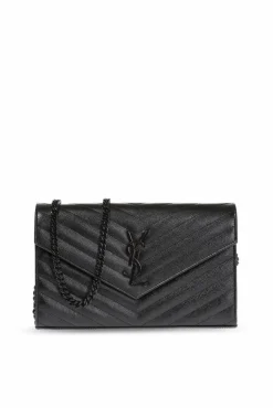 Saint Laurent CZARNY Portfel na ramię 'Envelope'