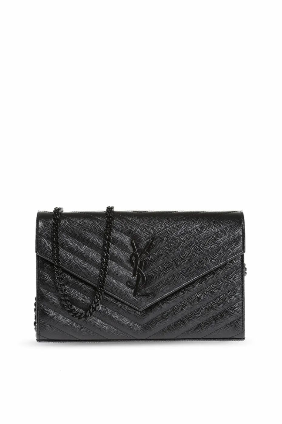 Saint Laurent CZARNY Portfel na ramię 'Envelope'
