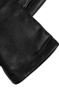 Saint Laurent CZARNY Rękawiczki z jagnięcej skóry