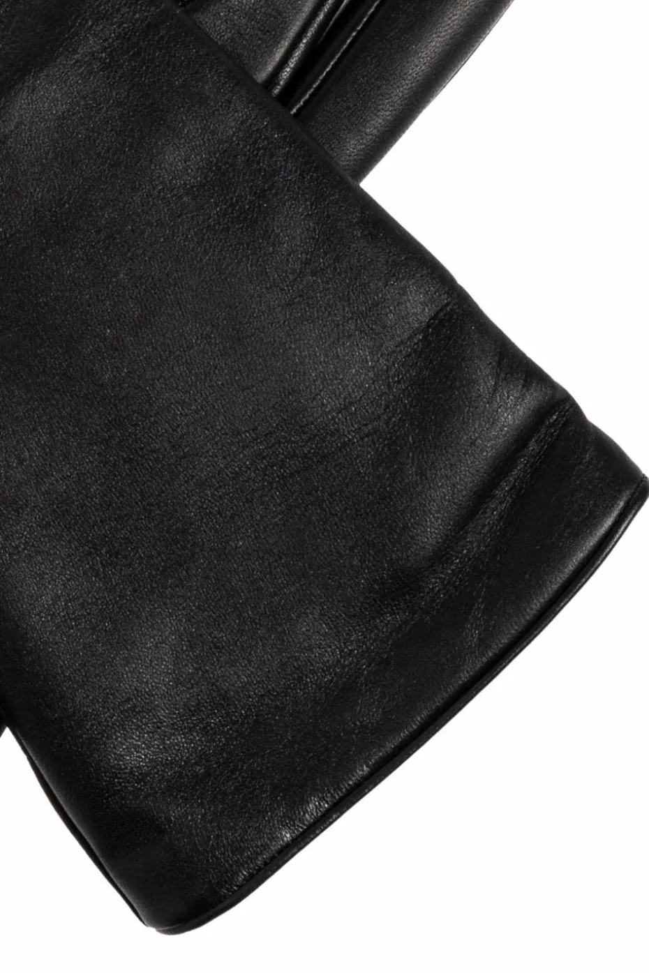 Saint Laurent CZARNY Rękawiczki z jagnięcej skóry