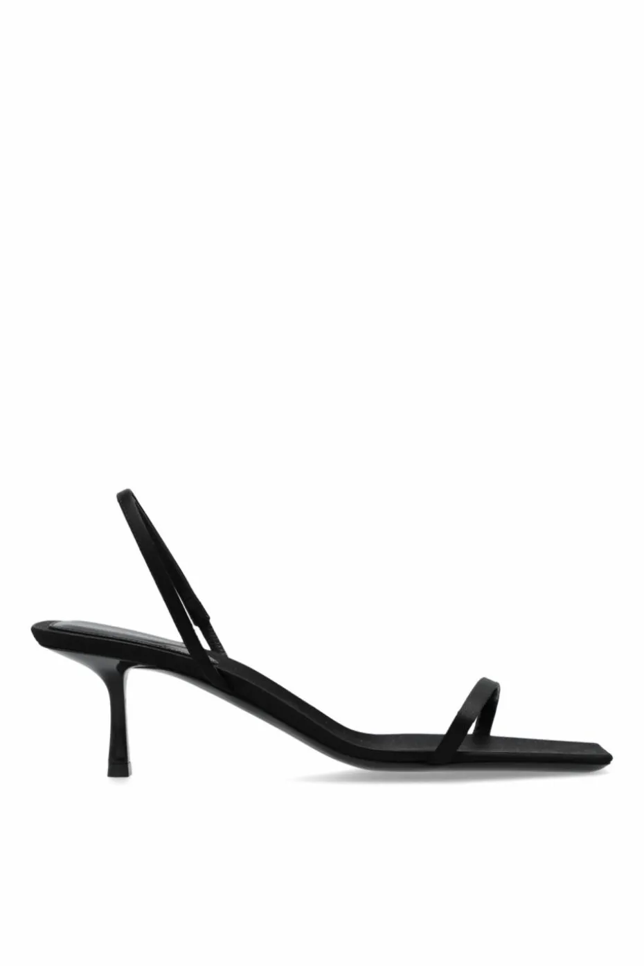 Saint Laurent CZARNY Sandały na obcasie `Jaspe`