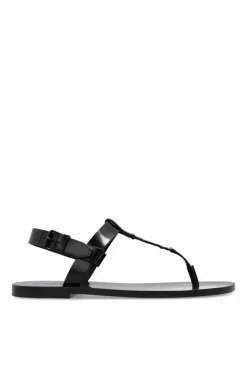 Saint Laurent CZARNY Sandały ‘Cassandre’