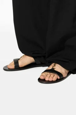 Saint Laurent CZARNY Sandały `Cassandre`