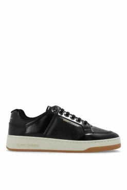Saint Laurent CZARNY Satynowe buty sportowe ‘SL51 Low’