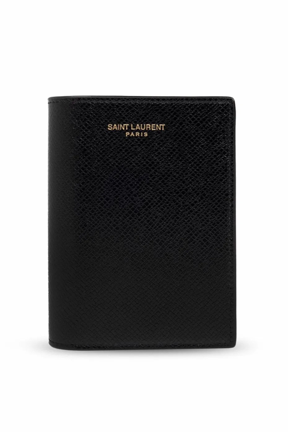 Saint Laurent CZARNY Składany portfel
