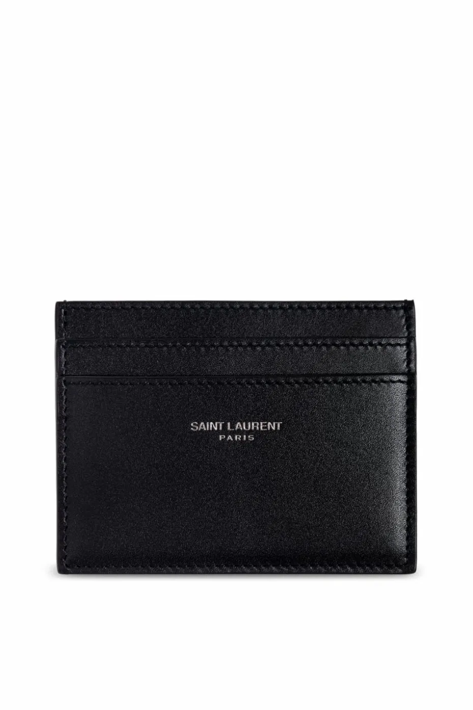 Saint Laurent CZARNY Skórzane etui na karty