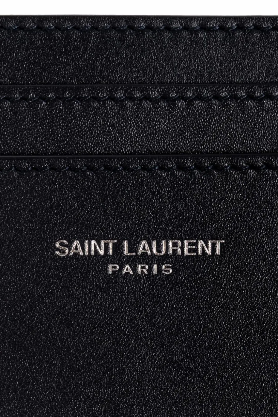 Saint Laurent CZARNY Skórzane etui na karty