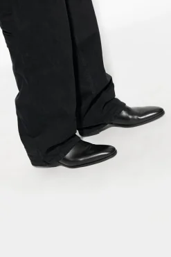 Saint Laurent CZARNY Skórzane botki ‘Vlad’